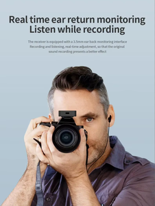 Micrófono de Solapa Inalámbrico BAIWANGLI SX86, Micrófono de Condensador de Escritorio, Cancelación de Ruido, Portátil para iPhone, Transmisión en Vivo, Vlogging - Product Image 6