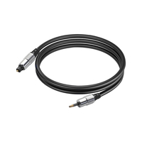 Kabel Audio serat optik Port persegi ke 3.5mm dekoder kotak Set-top terhubung ke proyektor TV kabel Audio serat optik