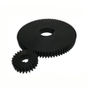 Manufacturer custom machine micro double toothed plastic delrin nylon spur gear