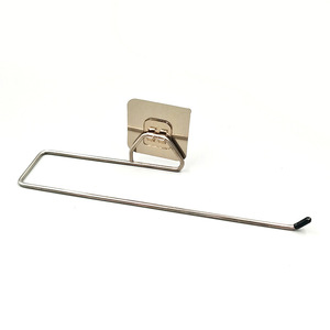Simple <b>bathroom</b> towel rack, multi-functional storage rack, no-drill stainless steel single-buckle toilet paper holder, <b>kitchen</b> - Product Image 2