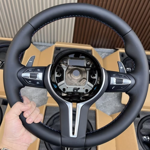 Volante de cuero para <span class=keywords><strong>BMW</strong></span> E87 E83 E90 E91 E92 E84 X1 E84 X5 X6 E70 E71 M3 M5 F20 F22 F23 F30 F33 F34 <span class=keywords><strong>E46</strong></span> E60 E36 E39 E30 - Product Image 6