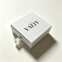 Boîte à tiroir texturée de luxe avec logo personnalisé, emballage cadeau en carton pour parfum, flacon cosmétique, flacon de sérum et ampoule