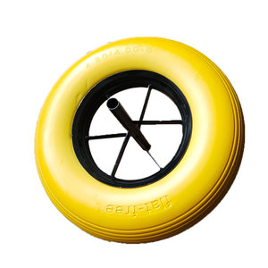 Roue <span class=keywords><strong>de</strong></span> <span class=keywords><strong>brouette</strong></span> à trou d'essieu en acier solide <span class=keywords><strong>de</strong></span> 4.00 à <span class=keywords><strong>8</strong></span> pneus avec roues pivotantes en mousse PU <span class=keywords><strong>de</strong></span> 4.00 à <span class=keywords><strong>8</strong></span> pneus - Product Image 5