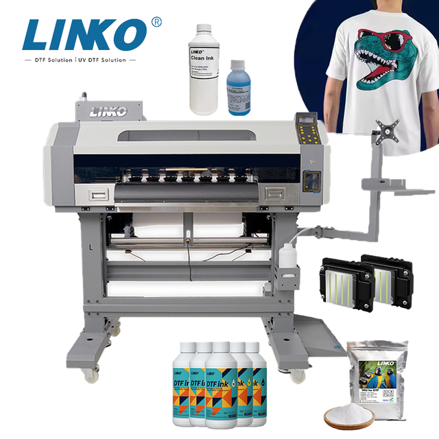 LINKO Dtf Printer Printing Machine I3200 Impresora DTF A1 Printing Machine Textile DTF Thermal Printer for T Shirt Cloth