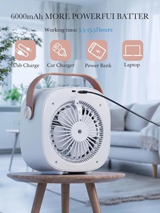 Enfriador de Aire Portátil Recargable por USB, Ventilador de Nebulización, Mini Enfriador Evaporativo de Escritorio - Product Image 4