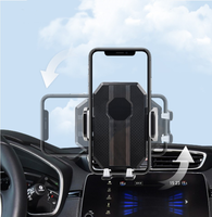 Support de téléphone de voiture rotatif à 360° pour tableau de bord, 2-en-1, support de téléphone et porte-gobelet pour voiture, vente en gros