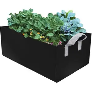 Wholesale high quality flowers vegetables garden square planter pot Felt Fabric grow bag