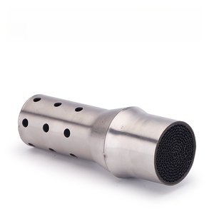 Silenciador de escape para motocicleta de 51 mm de diámetro, silenciador de un solo extremo, silenciador de doble extremo, silenciador interno - Product Image 1