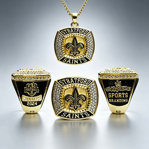 Anillos de Campeonato de Hockey Personalizados para Niños, Grabados, Color <span class=keywords><strong>Azul</strong></span> <span class=keywords><strong>Oscuro</strong></span>, Nuevo Diseño, Sin Costos de Envío - Product Image 1