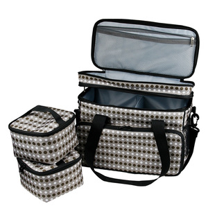 Sac de voyage pour animaux de compagnie à pois, tissu Oxford 600D, doublure en maille respirante pour chats, utilisation en voiture - Product Image 1