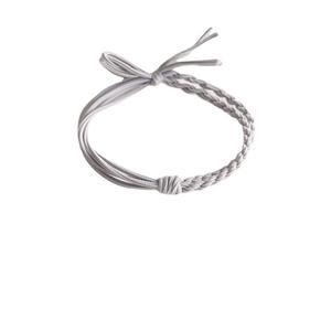 Lazo para el pelo tejido a mano al estilo coreano para mujer, con un estilo simple y elegante. Una banda elástica para el cabello extremadamente hermosa. - Product Image 1