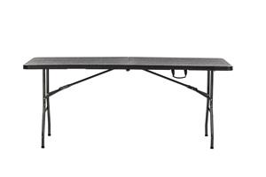 6FT mới di động bảng văn phòng centerfold đa năng nhựa hình chữ nhật bảng xách tay màu đen gấp trong một nửa bảng gấp - Product Image 2
