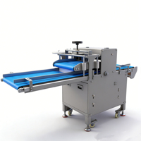 Trancheuse à pain électrique en acier inoxydable, machine à couper les gâteaux - Équipement de boulangerie à haute productivité, nouveau