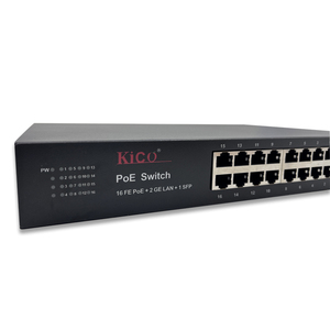 <span class=keywords><strong>Switch</strong></span> Ethernet RJ45 <span class=keywords><strong>POE</strong></span> 16 <span class=keywords><strong>POE</strong></span> + 2 Uplink 10G Compacto para Videovigilancia a Gran Escala y Enlace AP, Enchufe Estándar Británico - Product Image 3
