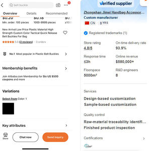 Fivela de fecho destacável de plástico POM para vestuário de cordão preço de fábrica - Product Image 6