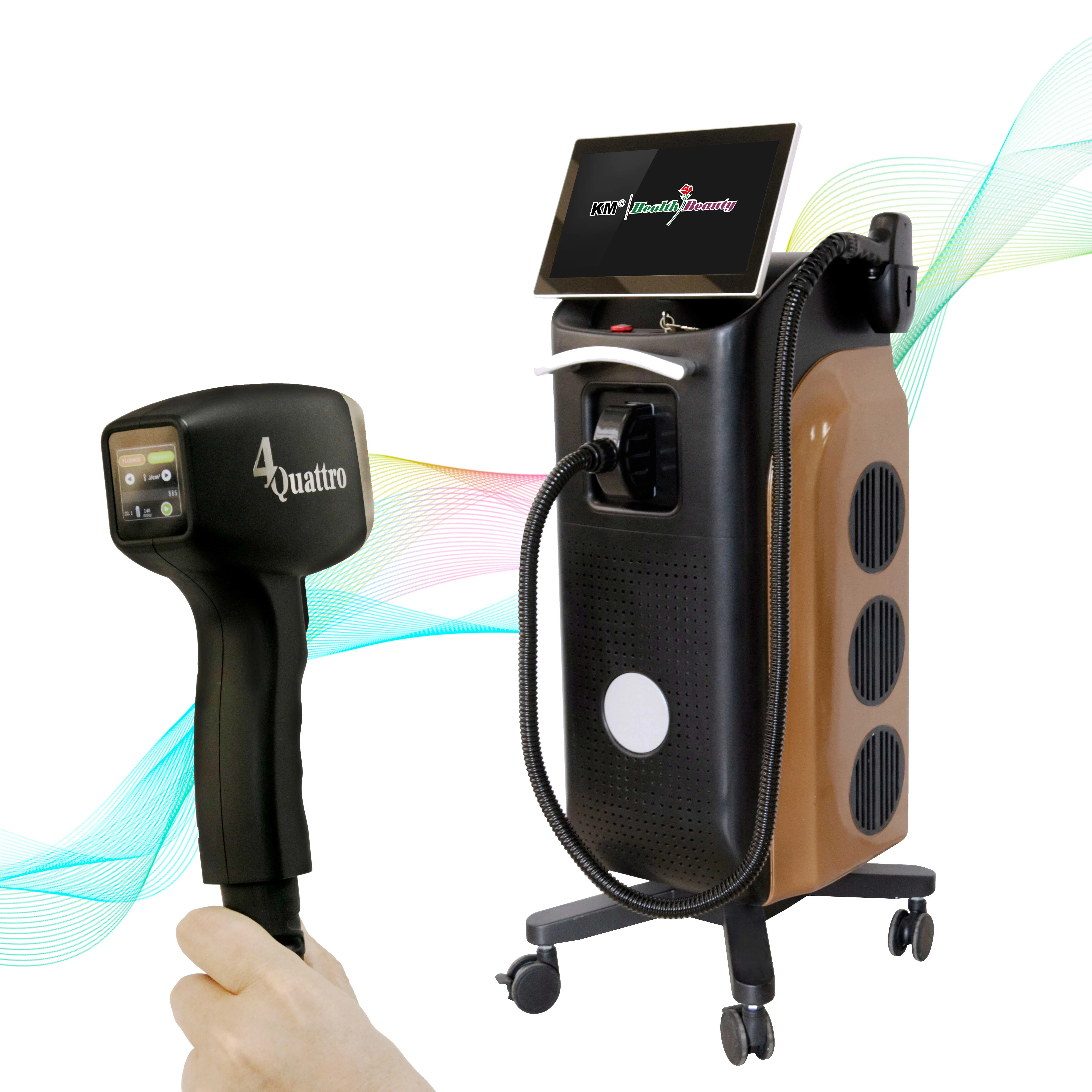 755 808 1064 trio wave ice laser titanium Painless hair removal laser platinum XL 808nm laser diode equipment