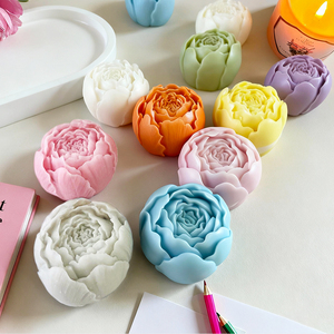 Moules à bougies en forme de rose 3D, moules en silicone en forme de fleur de rose, moule en résine pour la Saint-Valentin, pour la fabrication de savon, de bougies, de <span class=keywords><strong>cire</strong></span> fondue, décoration de la maison - Product Image 5