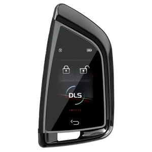 Универсальный умный ключ со стилем BMW, ЖК-сенсорный цифровой пульт дистанционного управления для запуска автомобиля-черный