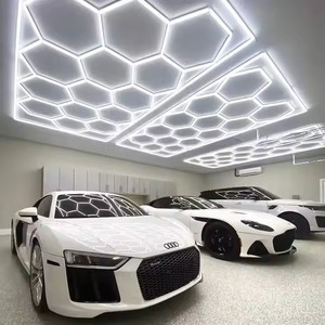 Letrero Luminoso Hexagonal para Garaje, Luces LED de Panal, Letreros Comerciales, Letras Iluminadas, Letrero 3D, Logotipo Personalizado - Product Image 1
