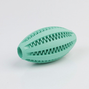 Pet <b>Dog</b> Eco-Friendly Rubber Food Leaking Dispenser <b>Ball</b> Toy Funny Interactive Tooth Cleaning Treat Bite Resistant Chew Toy - Product Image 2
