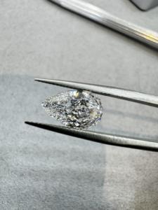 Иги сертифицированные свободные бриллианты груша огранка 1 карат 1,5 карат 2,0 карат 3,0 карат 4,0 карат 5,0 карат HPHT CVD лаборатория Выращенный алмаз - Product Image 6