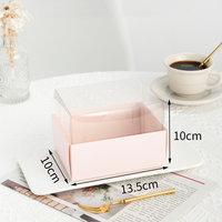 Boîtes de papier pâtisserie gâteau blanc de haute qualité avec fenêtre boîte de papier d'emballage sandwich gâteau