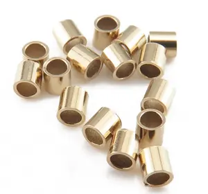 GP Crimp Beads End Tube 14K Gold Filled for 14kgf jewellery permanent jewelry chains making DIY Connectors