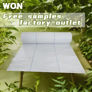 WON Weed Barrier Fabric Woven Groundcover Custom Greenhouse White Reflective Weed Mat