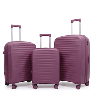 Modern Luxury Simple Classic Design PP <strong>Soft</strong> <strong>Luggage</strong> Set 3pcs Lightweight Durable Travel Suitcase with Lock for Business Leisure - Product Image 2