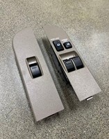 Nouvel accessoire automobile YBJ : Interrupteur de vitre intérieure simple cabine pour 70/76/78 2007-2024 LHD/RHD Beige LC79 Bouton de panneau de porte