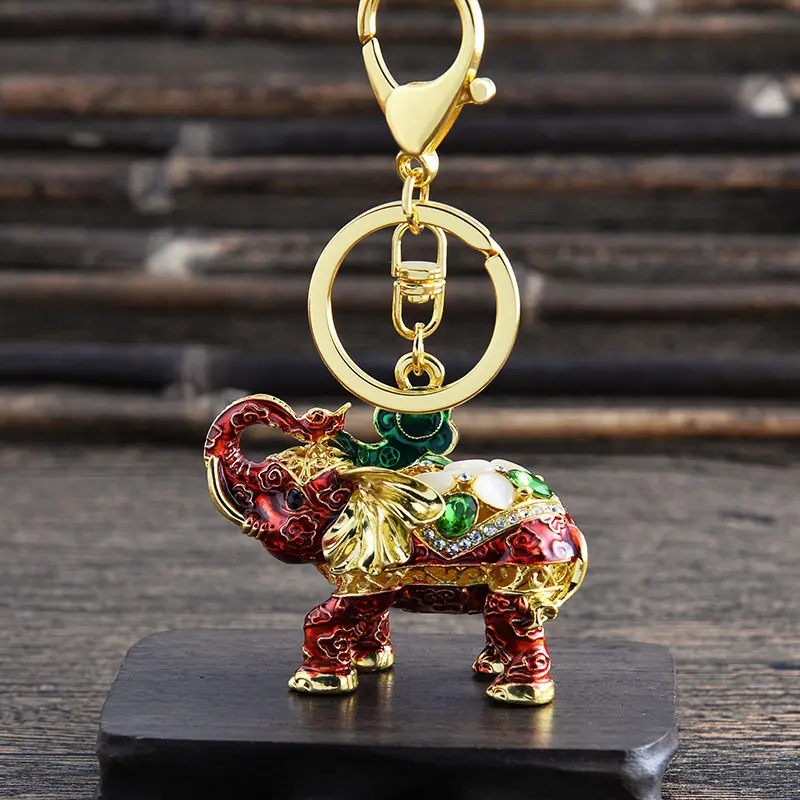 Novelty creative elephant keychain Ornaments Decor bag hanging Pendant