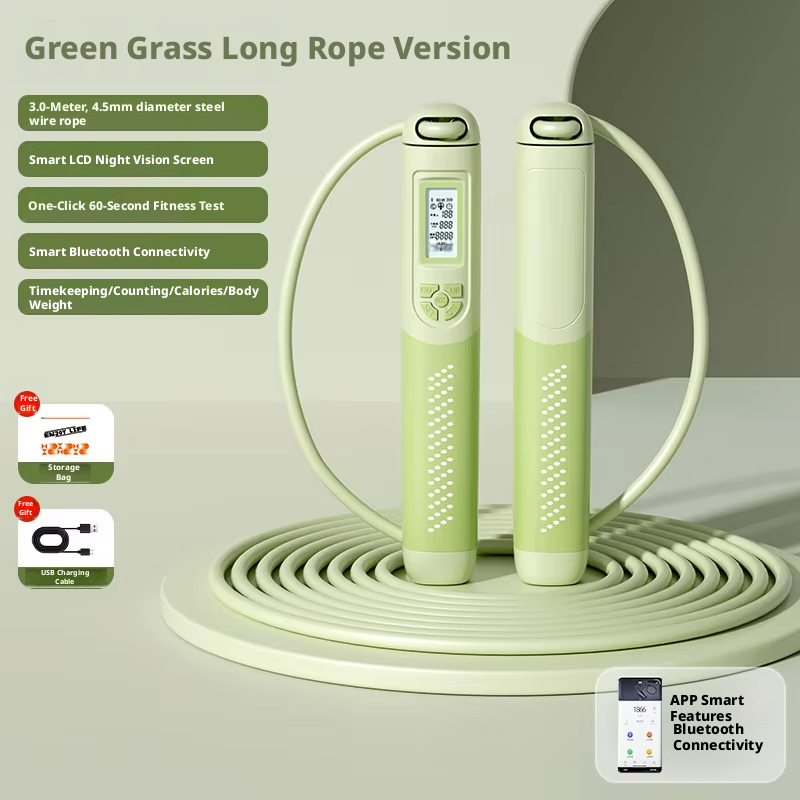Long rope-green eva zipper bag