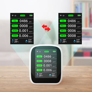 Monitor de Calidad del Aire Portátil Mini, PM2.5, TVOC, CO2, Formaldehído, con Alarma de Vibración/Sonido/Luz, IP66, para Uso en Interiores, Hogar y Oficina - Product Image 4