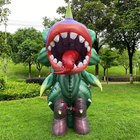 Les gens de Costume de plante Piranha gonflable adulte de haute qualité portent un Costume gonflable