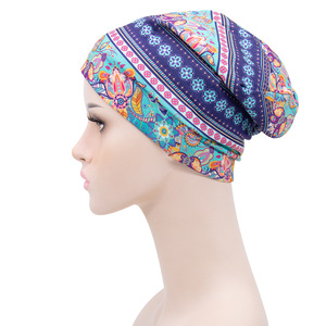 Nueva seda satén mujer Hijab turbante diadema banda elástica gorra deportes pesca fiesta playa apropiado adultos indio - Product Image 3