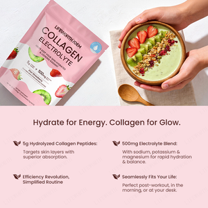 LIFEWORTH Colágeno en Polvo con Electrolitos, Dermaval y Biotina - Vegano, Sin OMG, Suministro a Granel OEM de Marca Privada - Product Image 2