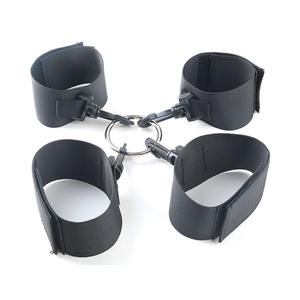 Adult SM Sex Black Ribbon Easy Hand and Foot Cuff Female Binding and <b>Restraint</b> Equipment - Product Image 1