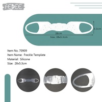 Silicone Tatouages Taches De Rousseur Évidé Pochoir Visage Autocollants Maquillage Visage Modèles Débutant Taches De Rousseur Applicateur Outils