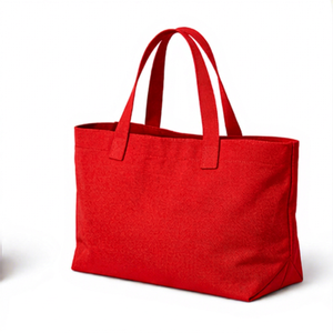 Sac fourre-tout en toile surdimensionné OEM COTTON FIELD pour femme, grand sac de week-end, de plage ou de shopping, avec logo personnalisé et doubles poignées supérieures - Product Image 5