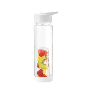 Infusor de té de plástico Northfox portátil sin BPA plástico 700ml al aire libre té fruta infusor botella de agua