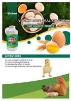 Solution liquide multivitaminée pour volailles personnalisée de 1 L, solution orale, augmente le poids corporel et la croissance des poulets de chair, complément alimentaire pour volailles