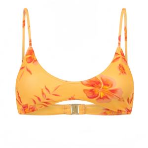 OEM المرأة مغرفة الرقبة رفع ما يصل بيكيني الأزياء الأزهار طباعة ملابس السباحة قطعتين أكثر تغطية بيكيني بحر - Product Image 5