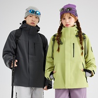 Veste d'extérieur pour couples, coupe-vent, imperméable, respirante, chaude, à capuche, anti-UV, 100% polyester, pour la randonnée en automne et en hiver