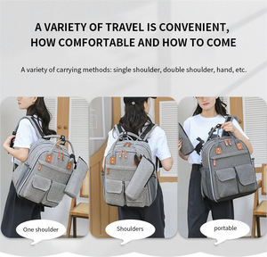 Organisateur de trucs pour bébés Distributeur de mouchoirs en papier humide Bouteille Poches isolées <span class=keywords><strong>Queen</strong></span> Designer <span class=keywords><strong>Sac</strong></span> à <span class=keywords><strong>langer</strong></span> <span class=keywords><strong>Sac</strong></span> à dos - Product Image 6