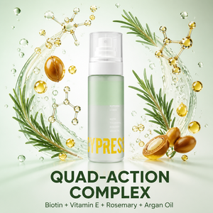 Spray 2 en 1 para el Cuidado del Cabello con Aceite de Ciprés, Biotina, Romero y Argán, Suero Fortalecedor y Suavizante para el <span class=keywords><strong>Crecimiento</strong></span> del Cabello, OEM Personalizado - Product Image 3