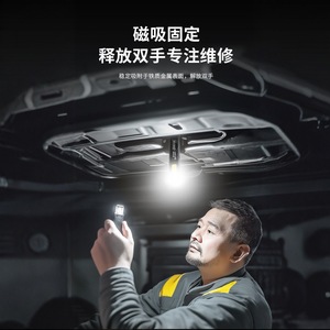 Edc <b>Flashlight</b> Rechargeable <b>Led</b> Emergency Work Light With Usb Charging Flat Portable Tactical Design - Product Image 1