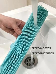 Balai à poils d'animaux en caoutchouc pour intérieur, avec raclette, brosse portable pour enlever les peluches et les poils - Product Image 3