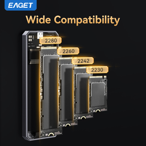 Eagle SE2000 Custom Logo <span class=keywords><strong>M</strong></span>.<span class=keywords><strong>2</strong></span> NVME perangkat keras penutup 20Gbps USB3.0 aluminium eksternal SSD Case antarmuka USB - Product Image 6