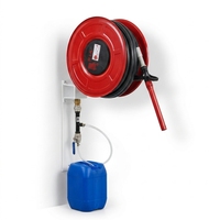 Enrouleur de tuyau d'incendie DN25/DN33 RIA POK FIX avec armoire, flexible, installation facile, durabilité et éco-responsabilité