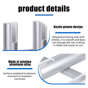 Support de <span class=keywords><strong>canne</strong></span> à pêche en alliage d'aluminium pour bateaux, état neuf, accessoires de quincaillerie marine - Product Image 5